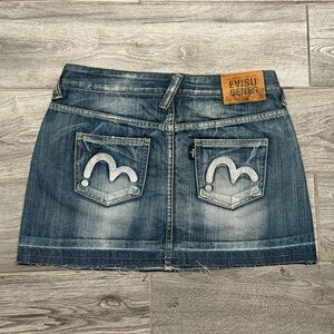 RARE EVISU MINI SKIRT
